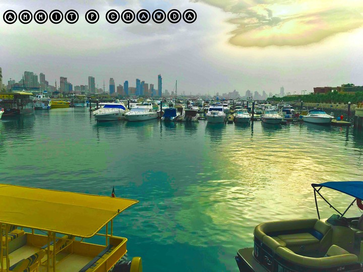 The Boat jetty at Salmiya beach.