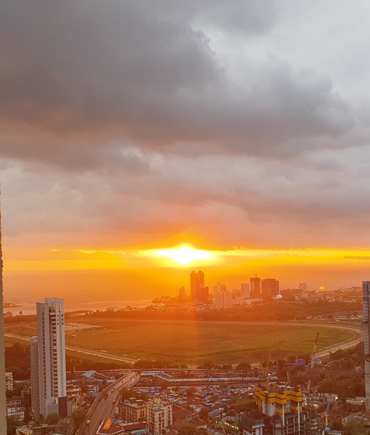 Gorgeous sunset in Mumbai