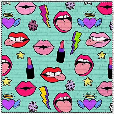 fonds d'écran textile, illustration
