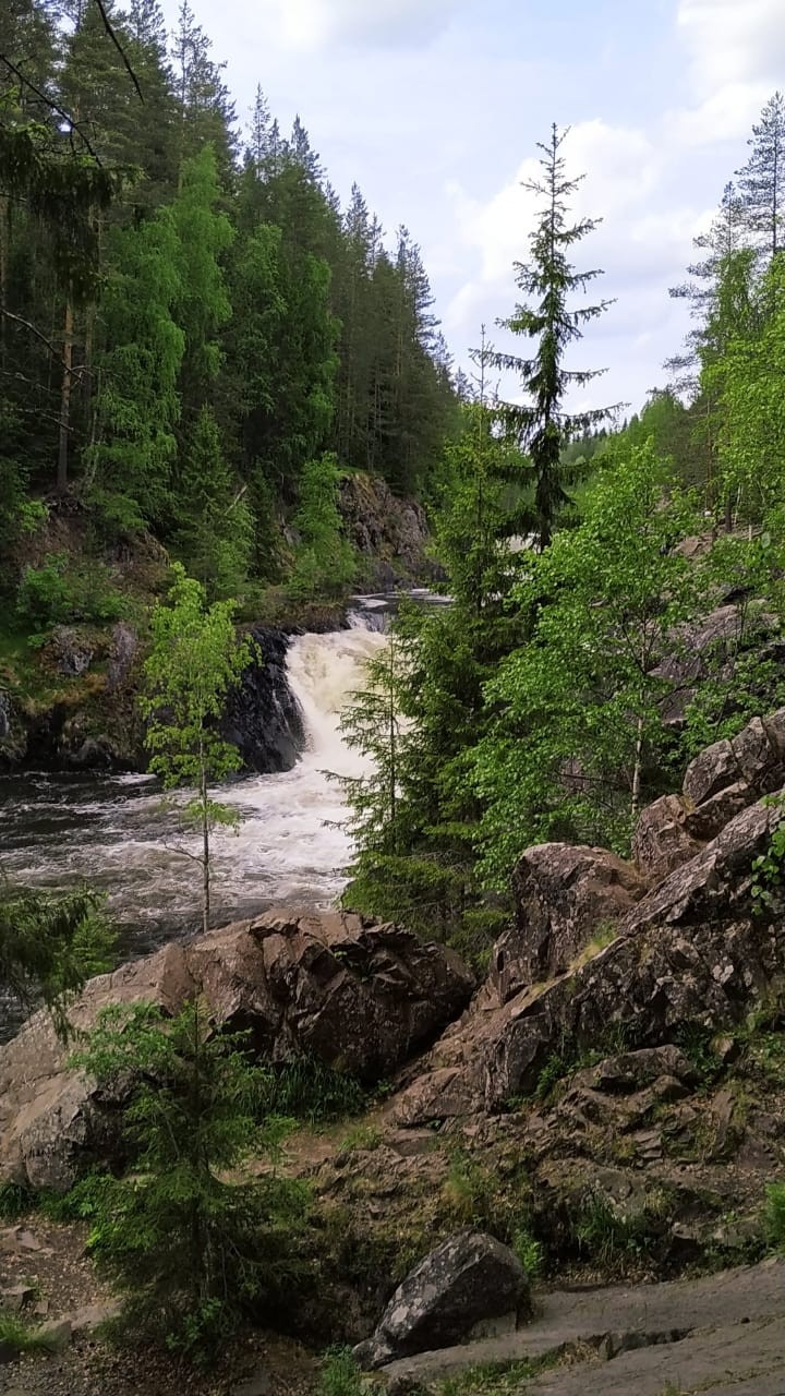 Карелия. Водопад