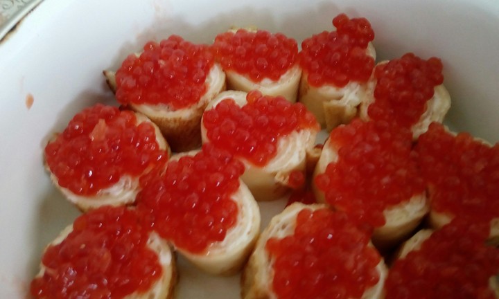 блины с икоркой