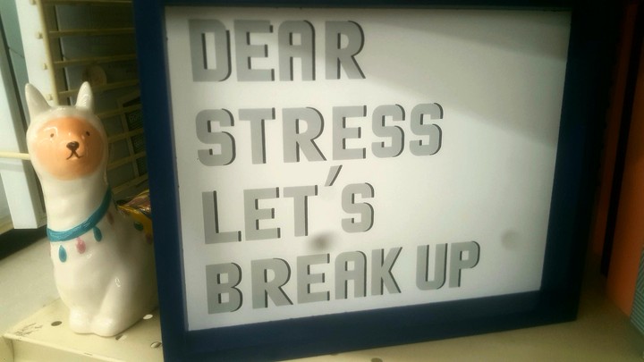 'Dear Stress Let's Break Up'