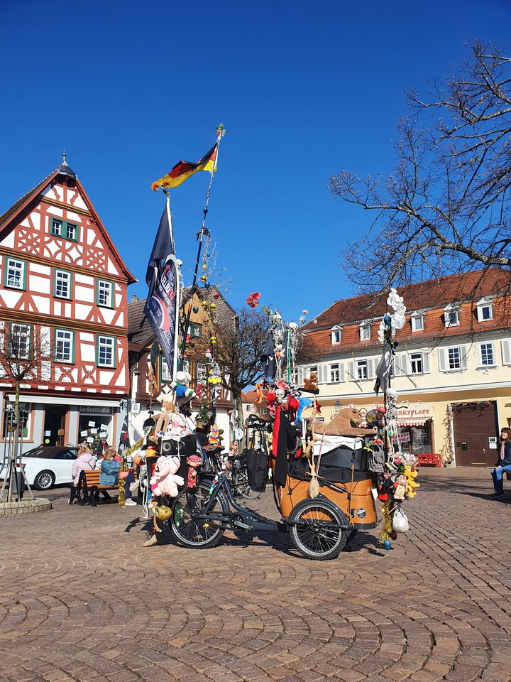 bike in the city