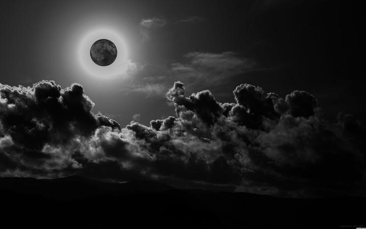 rare dark full moon