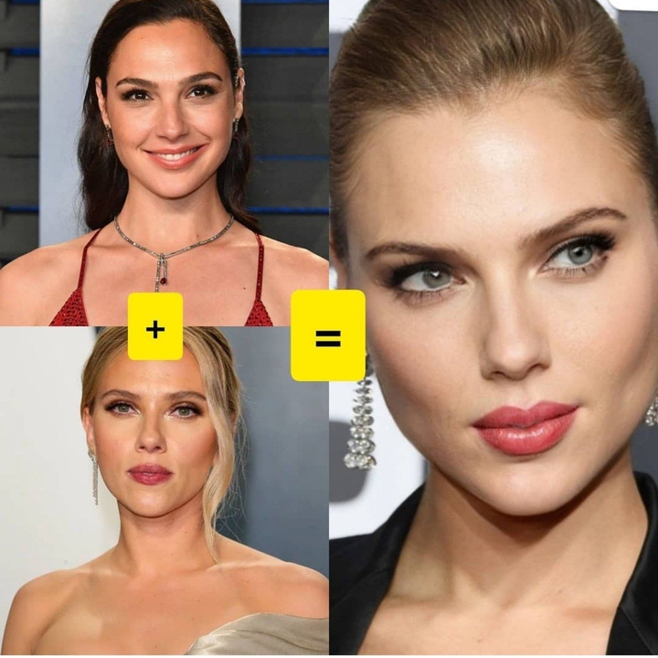 face app  scarlet Johansson + gall godot = ☆_☆