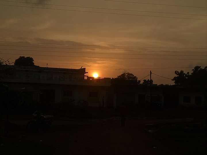 evening  sun set