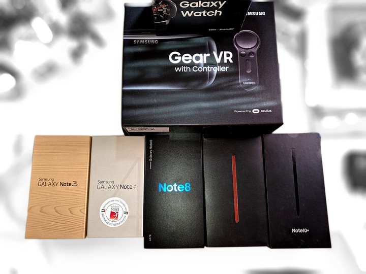 My collections Galaxy serious Note