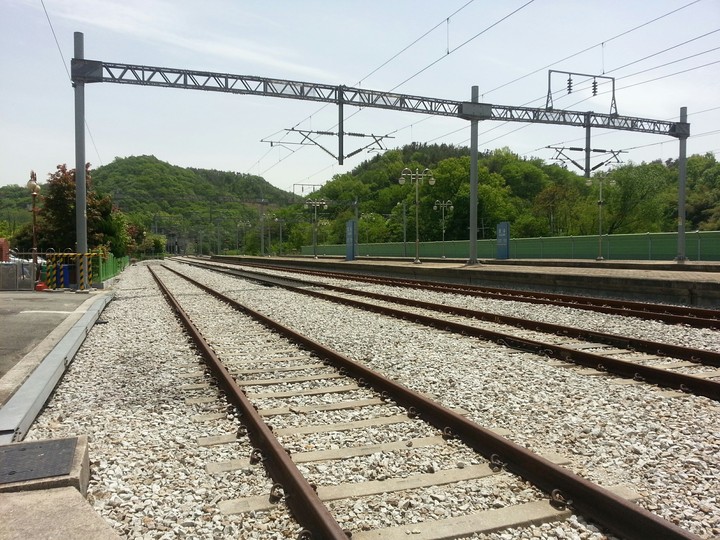 오수역 선로