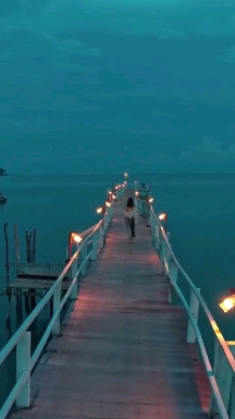 Over the sea