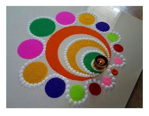 *Nice rangoli*