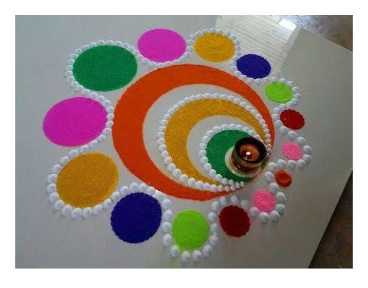 *Nice rangoli*