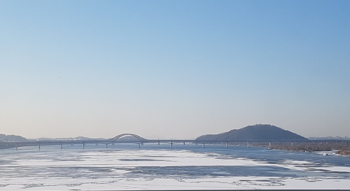 winter river