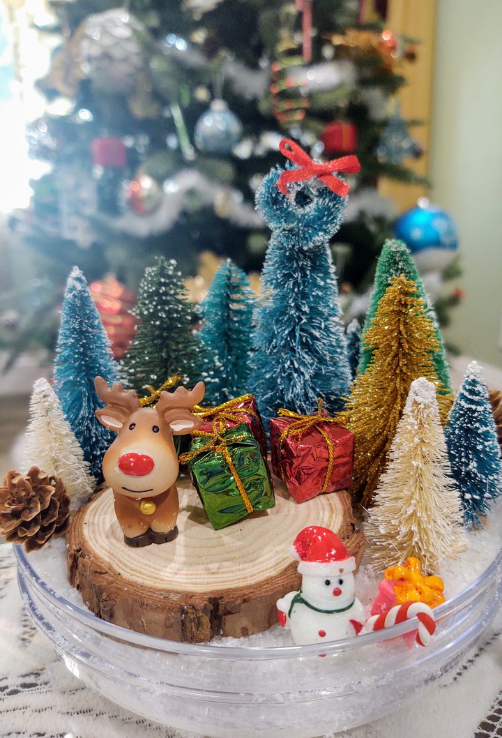 Rudolph Christmas Decor Centerpiece