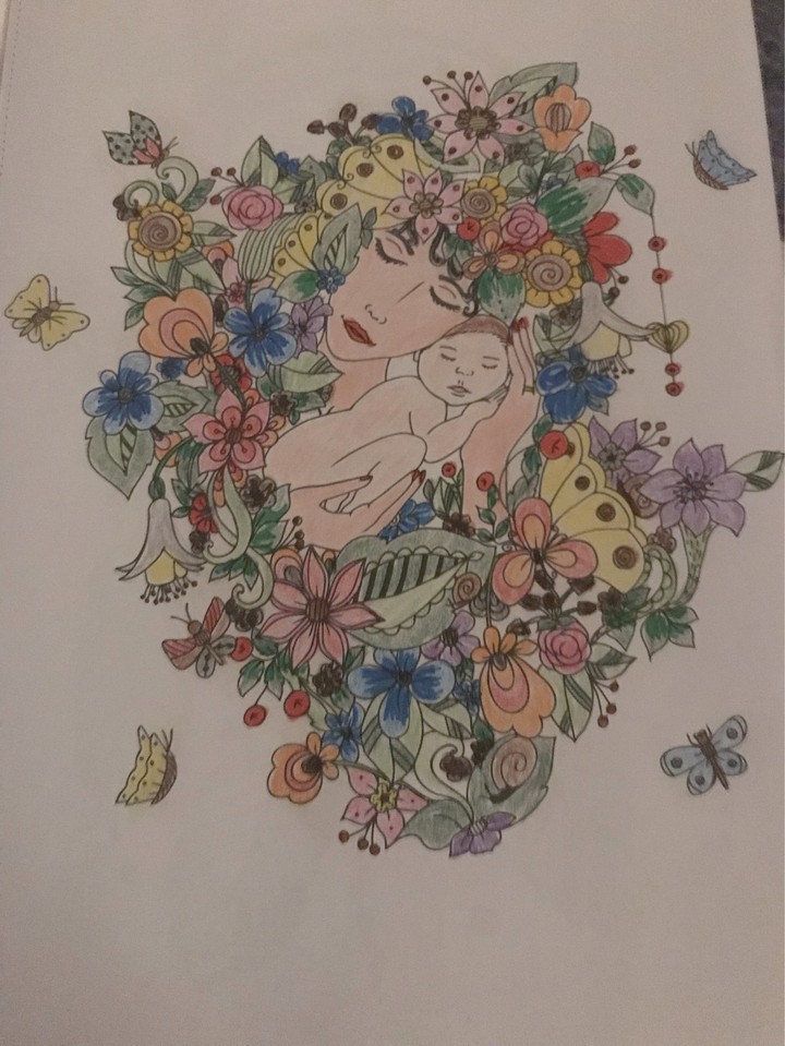 selbst gemalt, ausgemalt