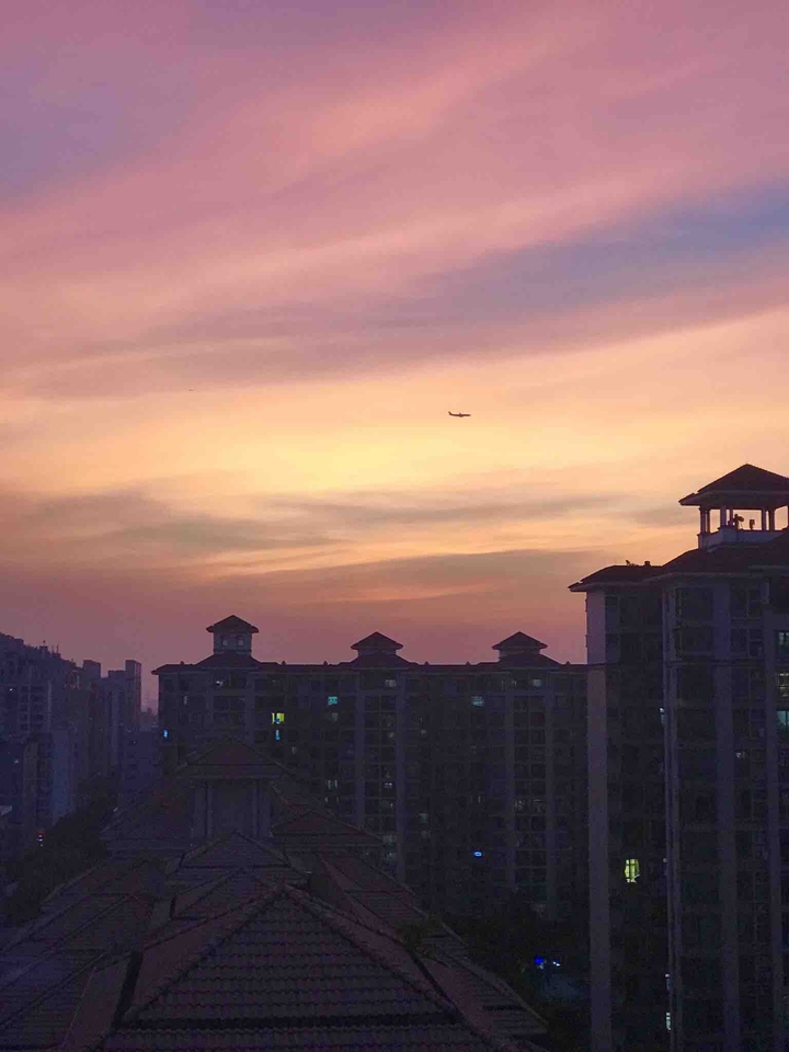 sunset in china