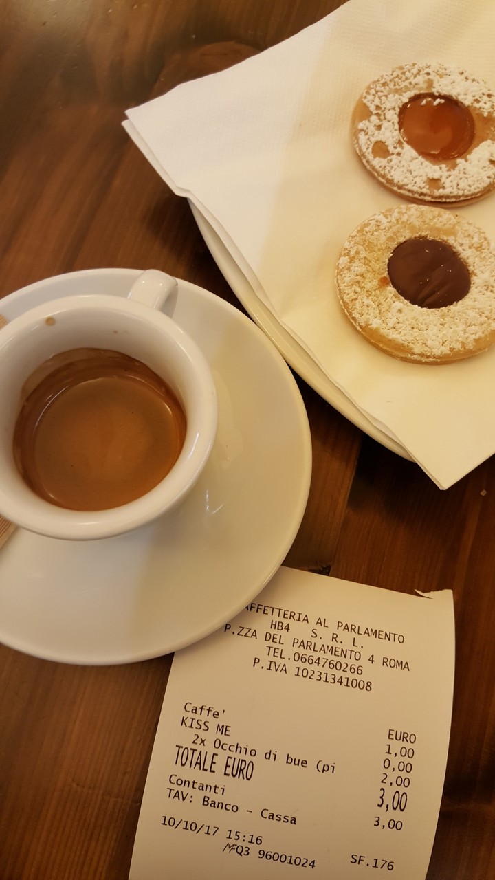 Espresso time at Rome
