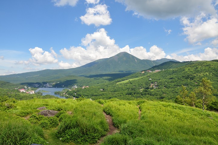 Mountain and lake