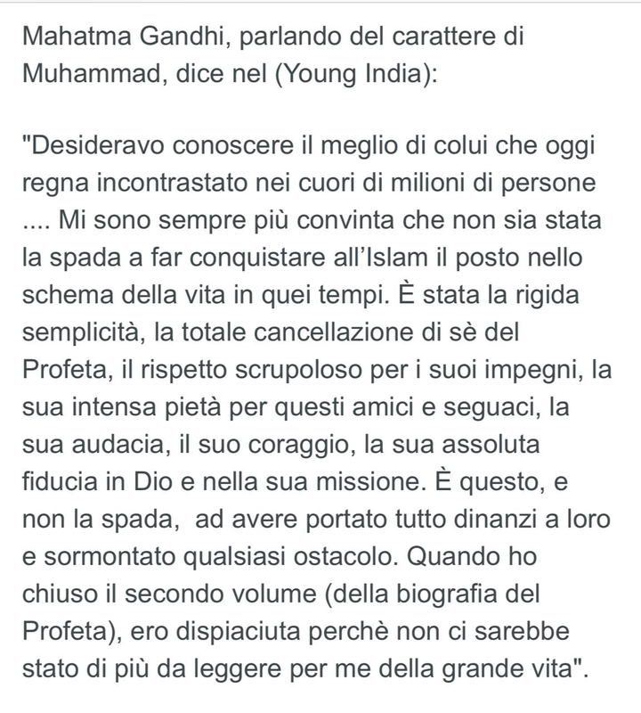 QUELLO CHE DISSERO DI MUHAMMAD