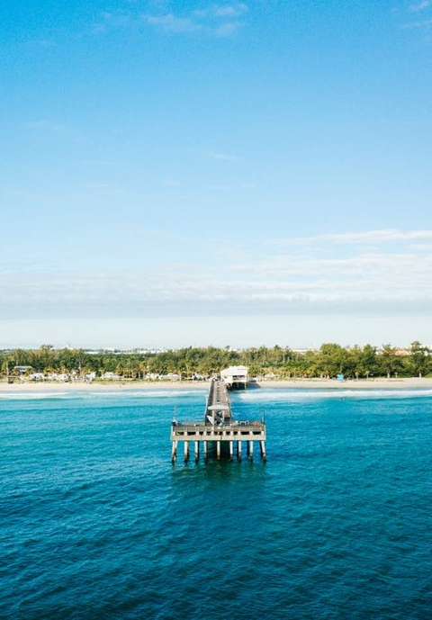 fonds d'écran Wave, pier