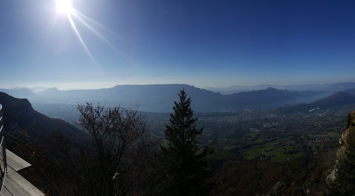High in the mountains