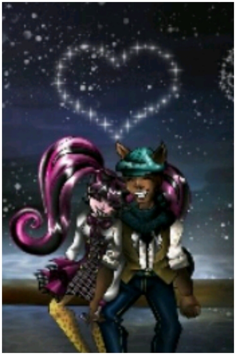 Draculaura & Clawd Wolf❤
