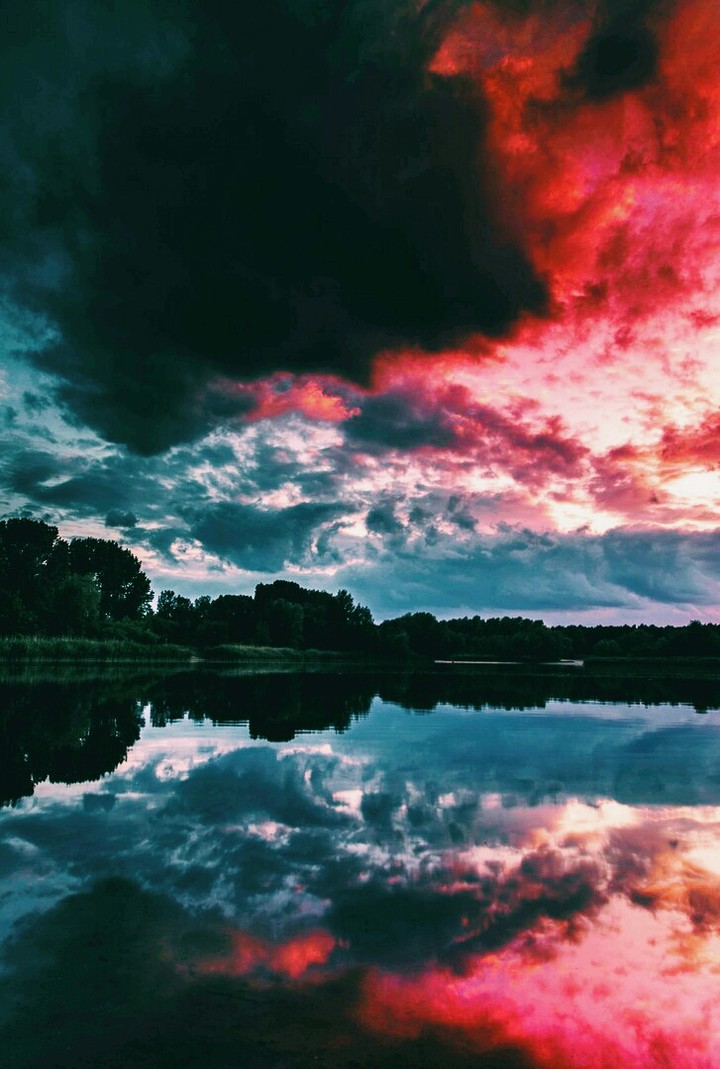 Landscape, sunset