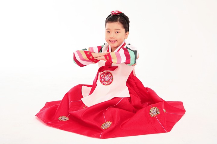Family in Korean Dress