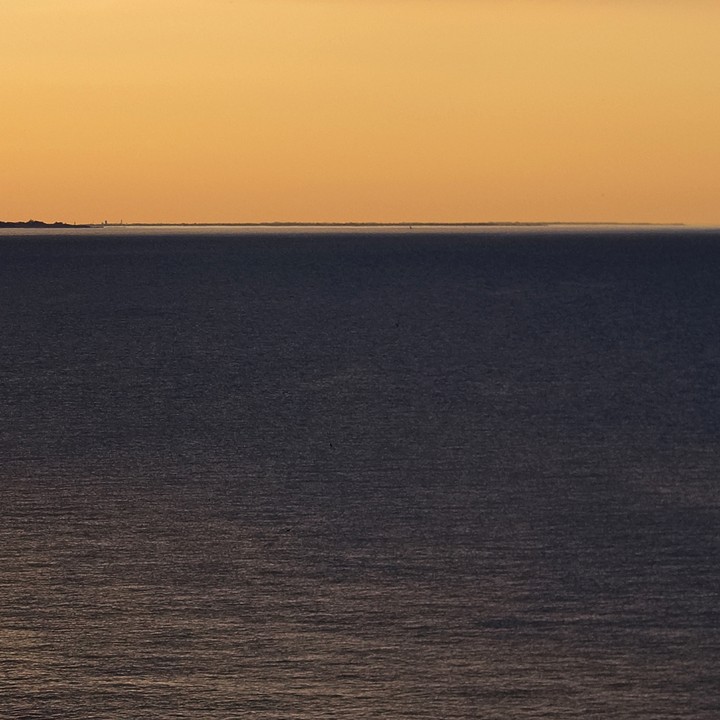 the orange skyline