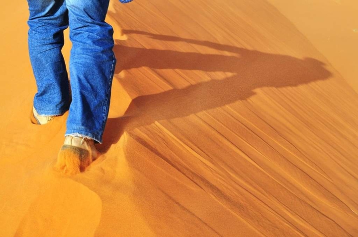 walking on the dune