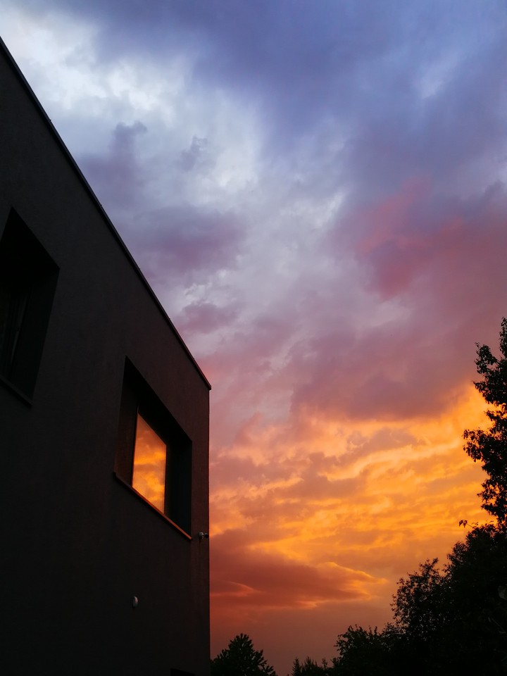 mirror sunset