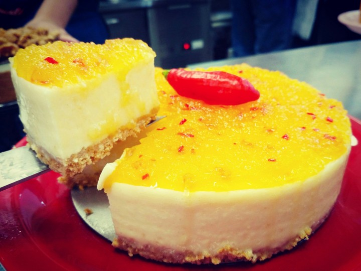 Cheesecake com geléia de pimenta