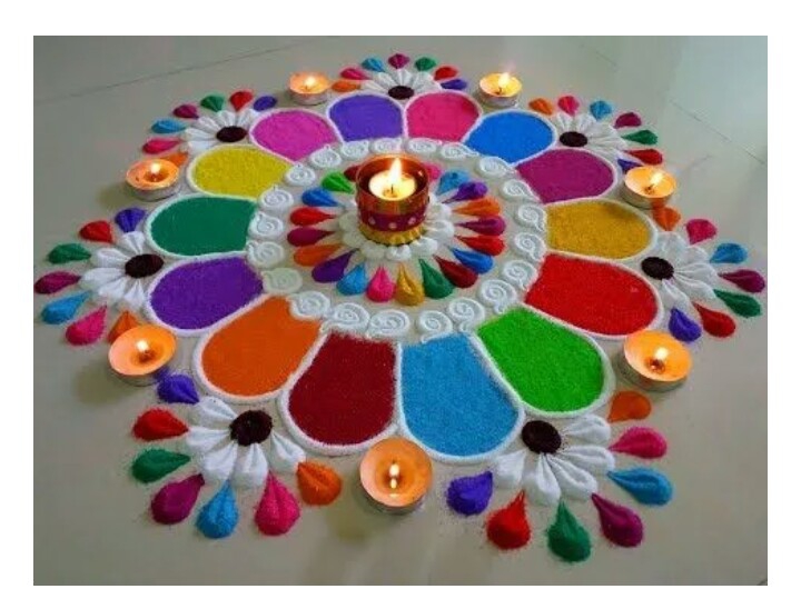 *Nice rangoli*