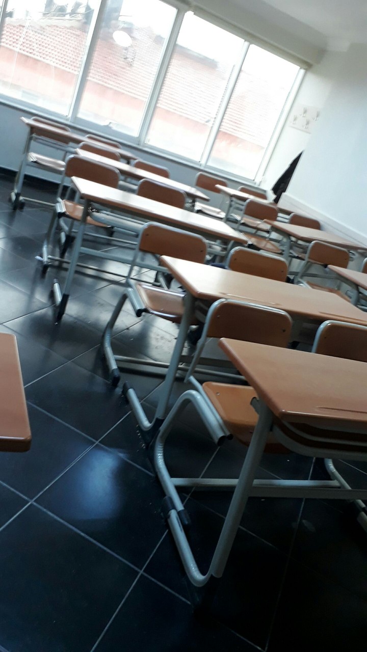 at the school