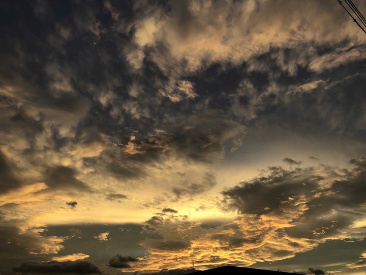 sky before typhoon