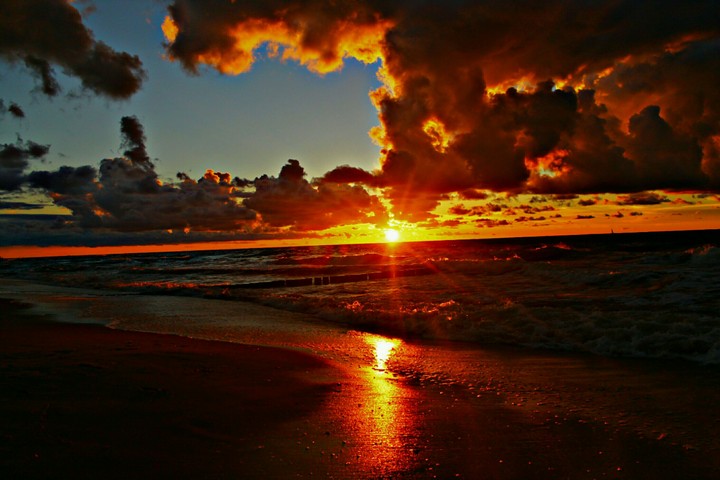 Sunset Baltic see