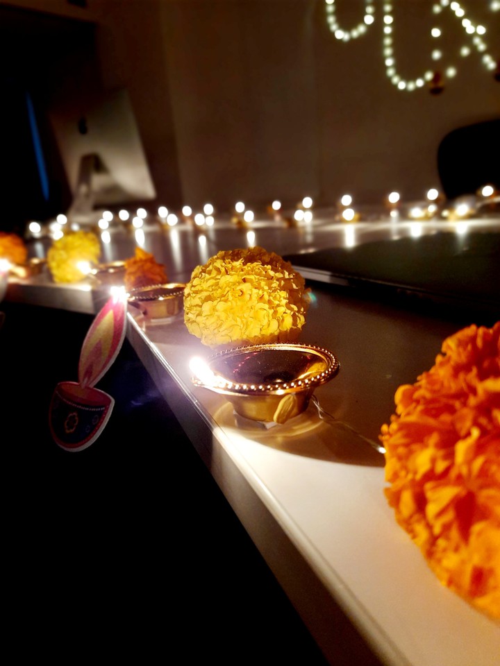 Diwa on diwali day