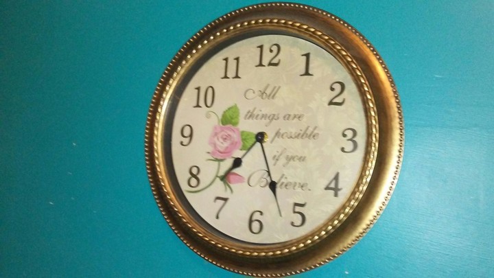 This is my clock my husband got me last summer.