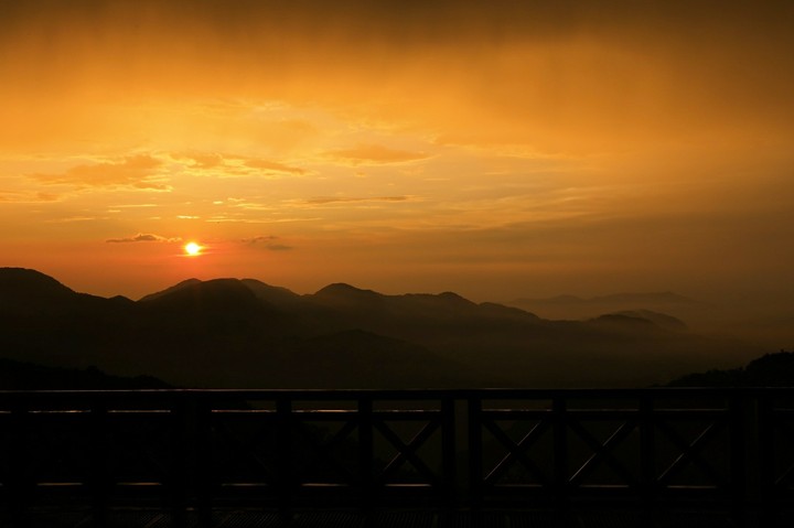 Sunset in the mountains