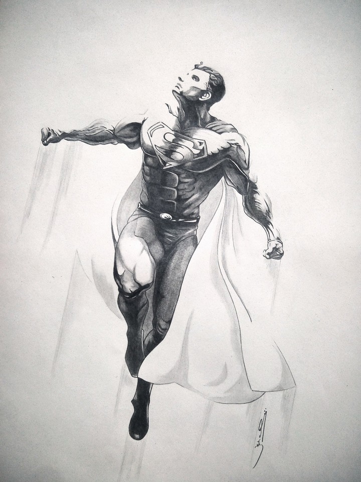 sketch superman