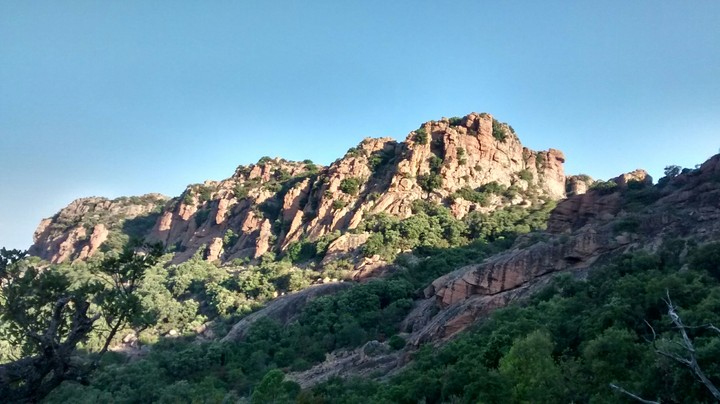 a french mountain at the côte d'Azur