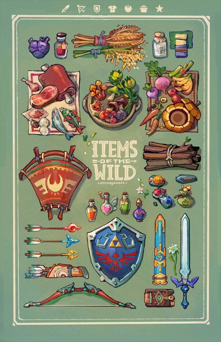 link's items