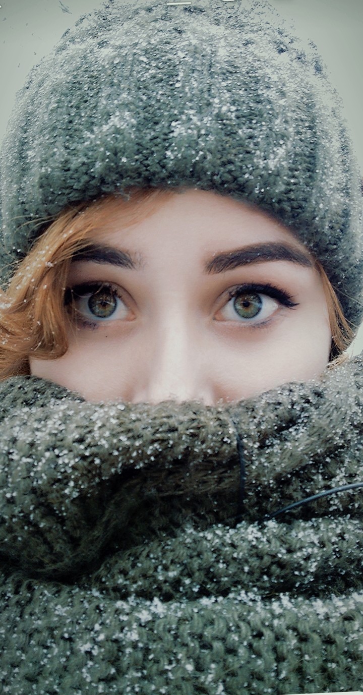 Girl in the snow