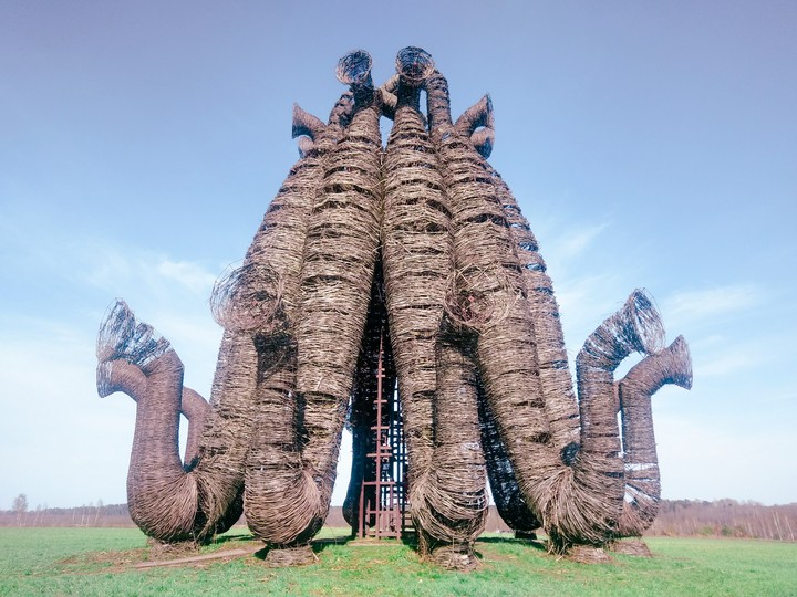 Art object Bobur.  Russia,  Nikola-Lenivets