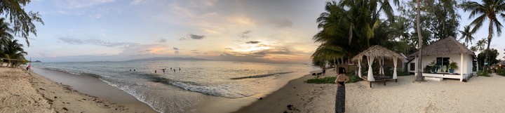 The beach.