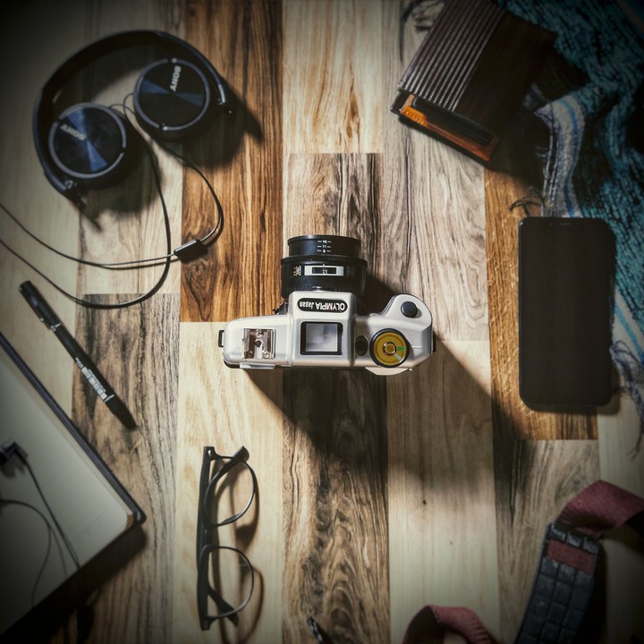 Flat lay photography