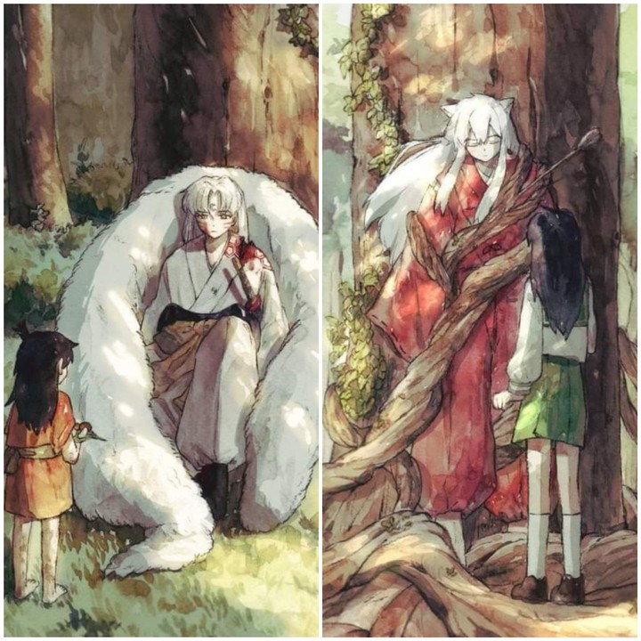 Inuyasha & Kagome, Sesshōmaru & Rin❤❤