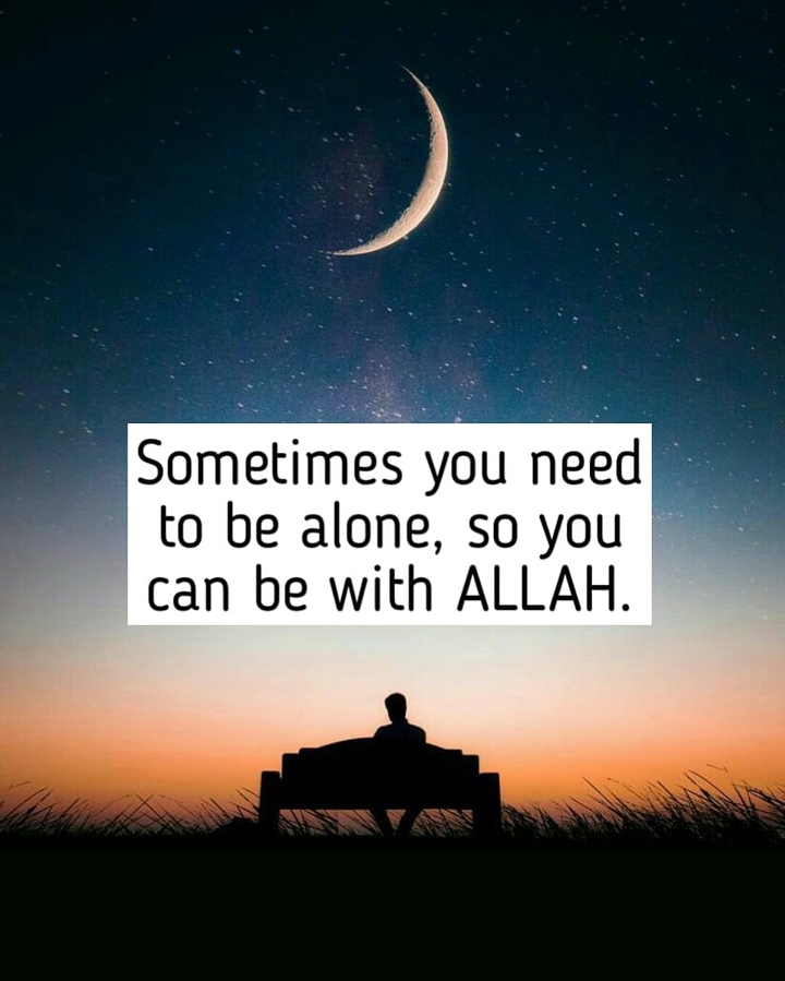 Sometimes you need to be alone, so that you can be with Alla