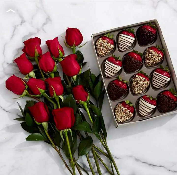 Roses and chocolates