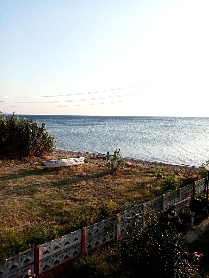 Güneş batarken deniz