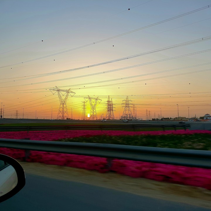 perfect colours of sunset